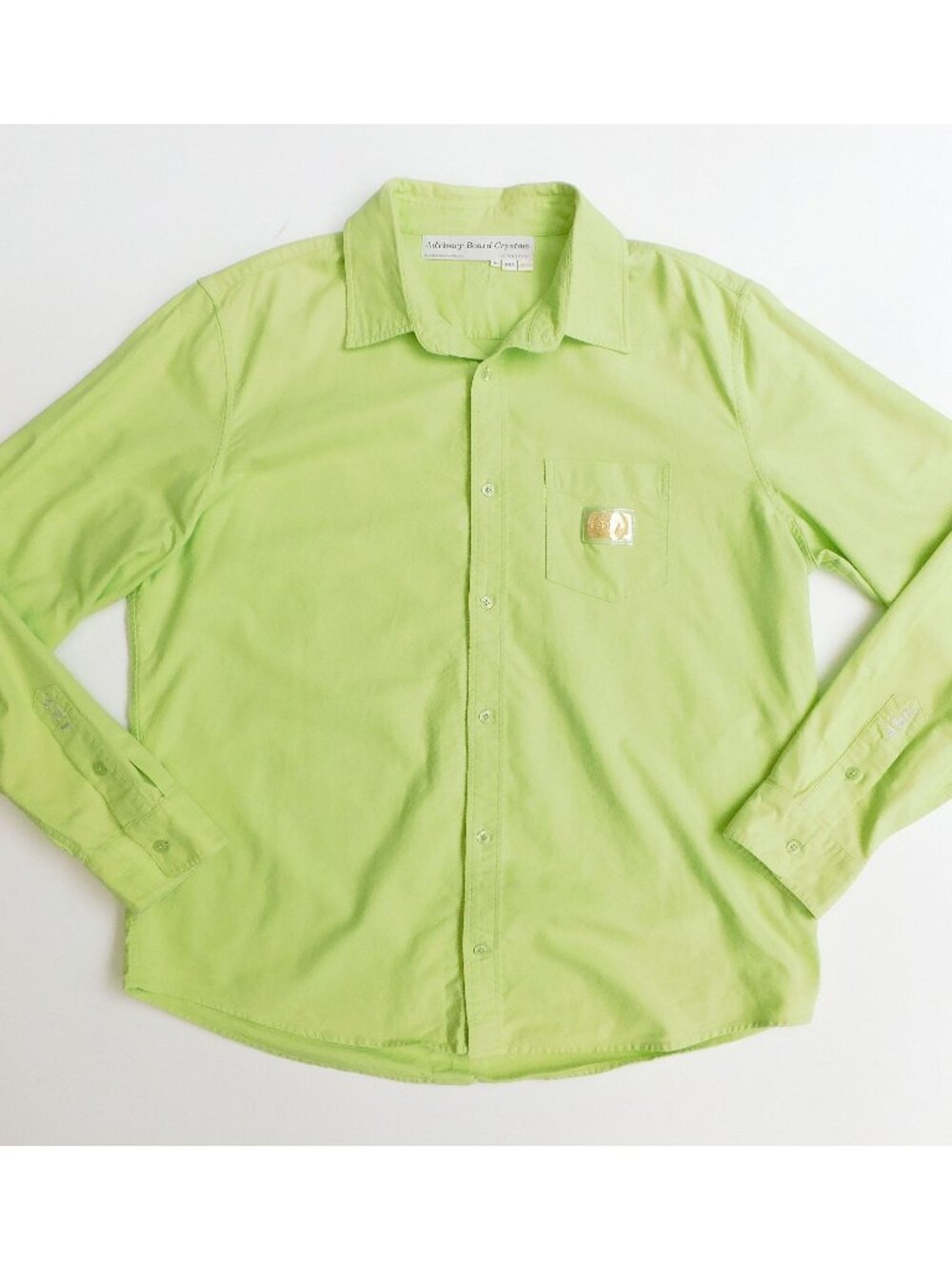 ADVISORY BOARD CRYSTALS ABC 123 Mens XL Green Button Shirt